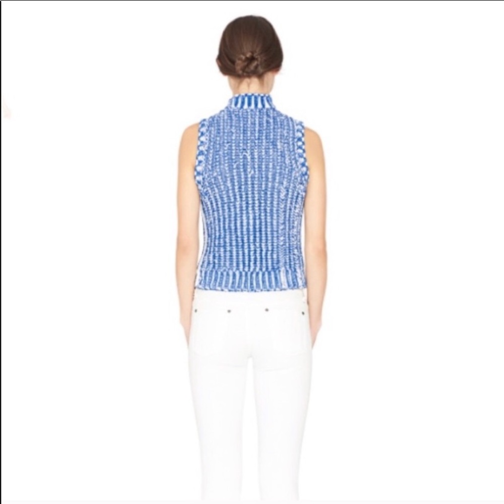 Alice + Olivia Sleeveless Cable Knit Sweater Top - Picture 8 of 11